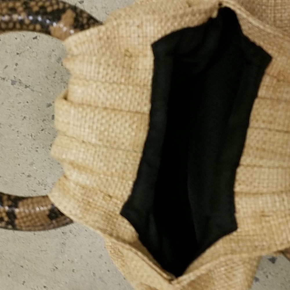 House of want tan and snakeskin handle mini purse - Picture 5 of 5